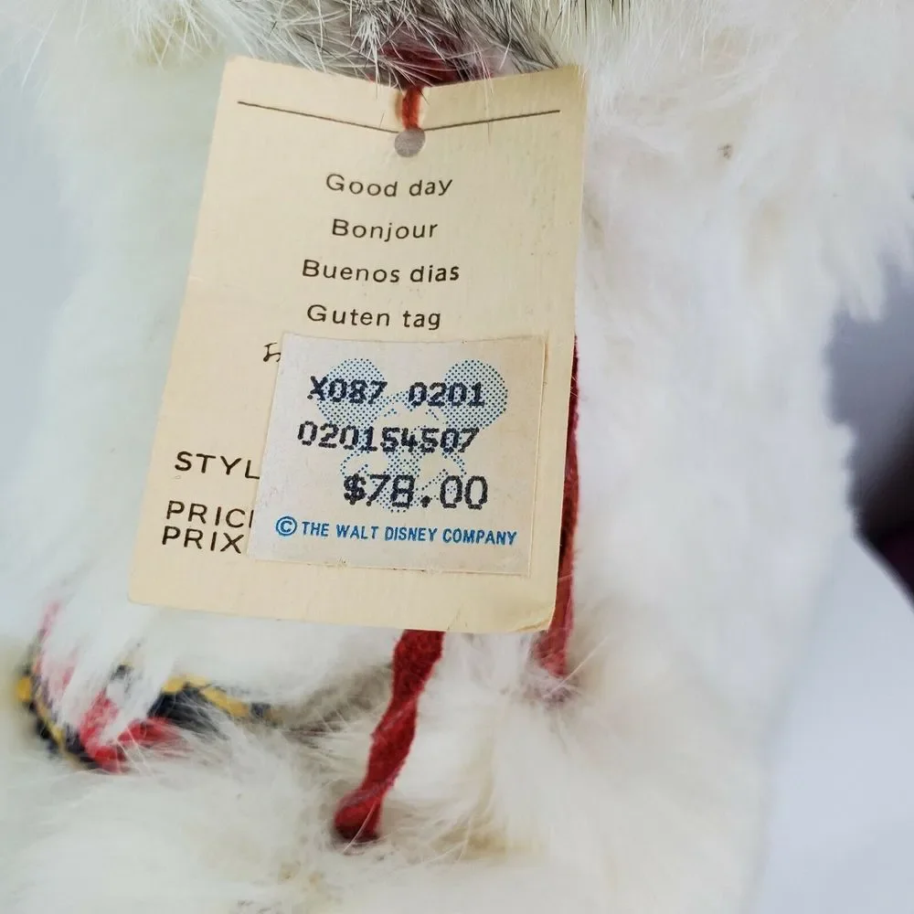 NWT‎ Disney Vintage Eskimo Indian Doll Authentic Fur Made in Canada